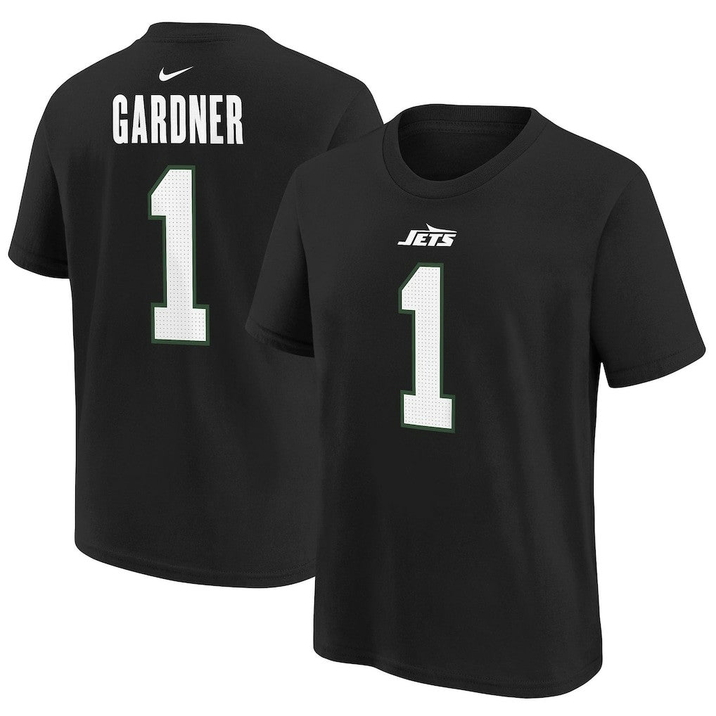 Ahmad Sauce Gardner New York Jets Youth Player Name & Number T-Shirt Black - Nike