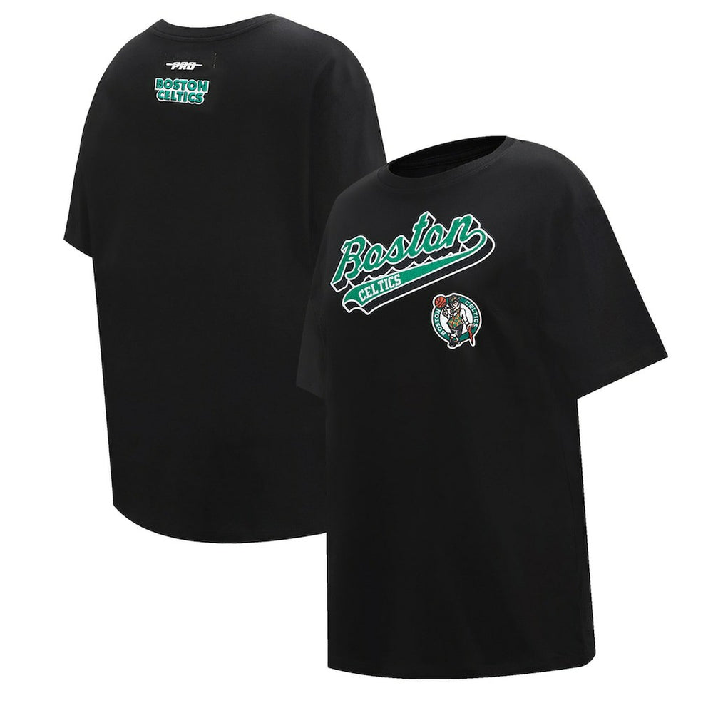 NBA - Boston Celtics Pro Standard Women's Script Boyfriend T-Shirt - Black