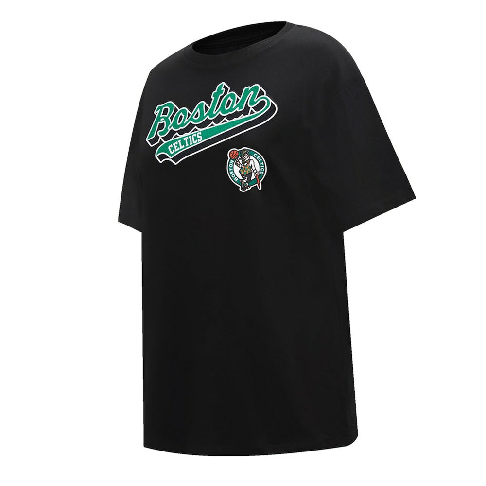 NBA - Boston Celtics Pro Standard Women's Script Boyfriend T-Shirt - Black