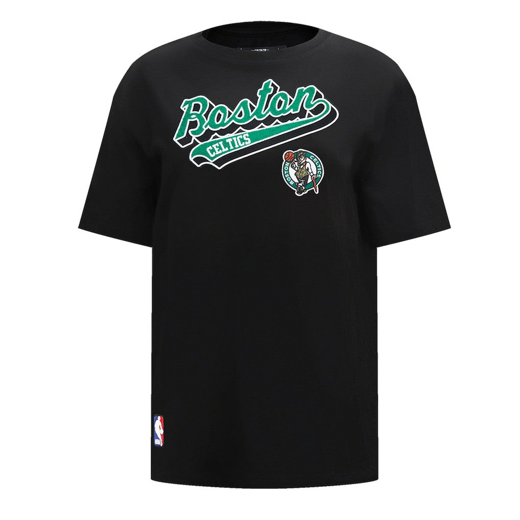 NBA - Boston Celtics Pro Standard Women's Script Boyfriend T-Shirt - Black