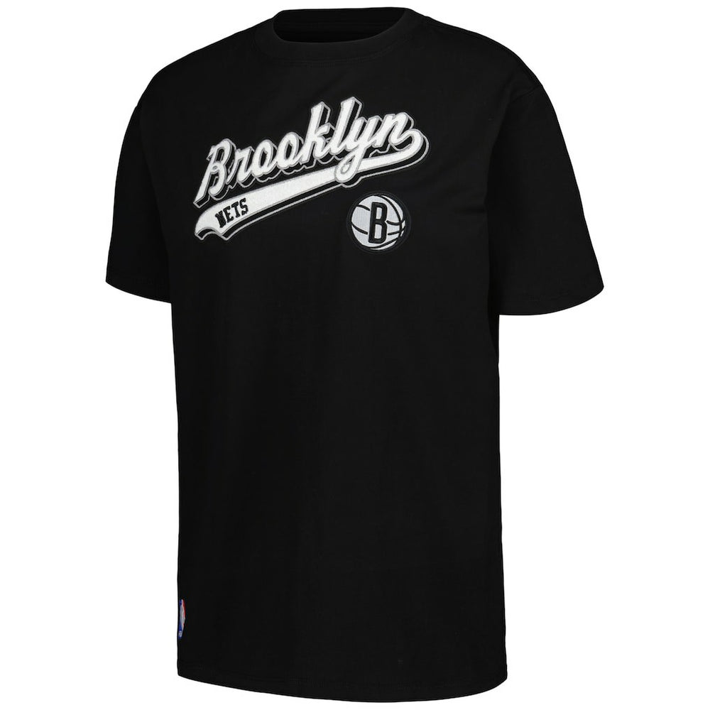 NBA - Brooklyn Nets Pro Standard Women's Script Boyfriend T-Shirt - Black