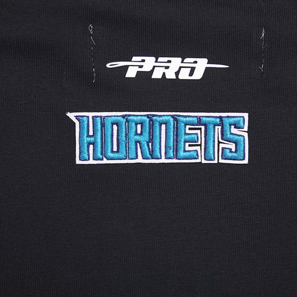 NBA - Charlotte Hornets Pro Standard Women's Script Boyfriend T-Shirt - Black