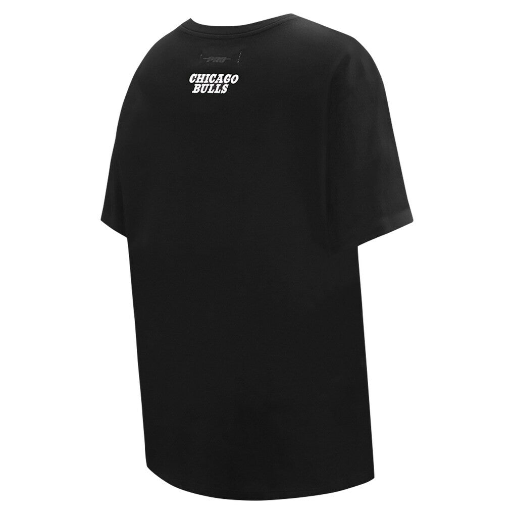 NBA - Chicago Bulls Pro Standard Women's Script Boyfriend T-Shirt - Black