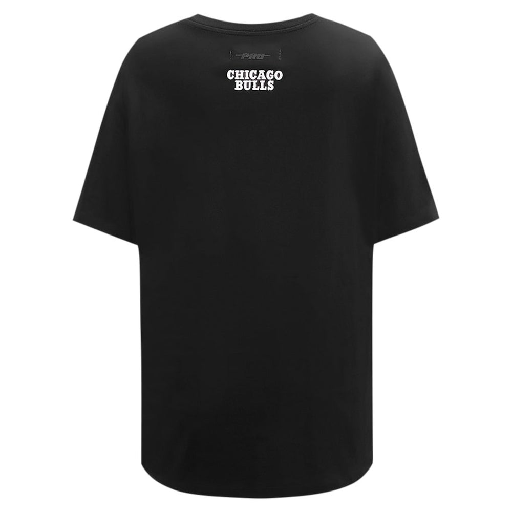 NBA - Chicago Bulls Pro Standard Women's Script Boyfriend T-Shirt - Black