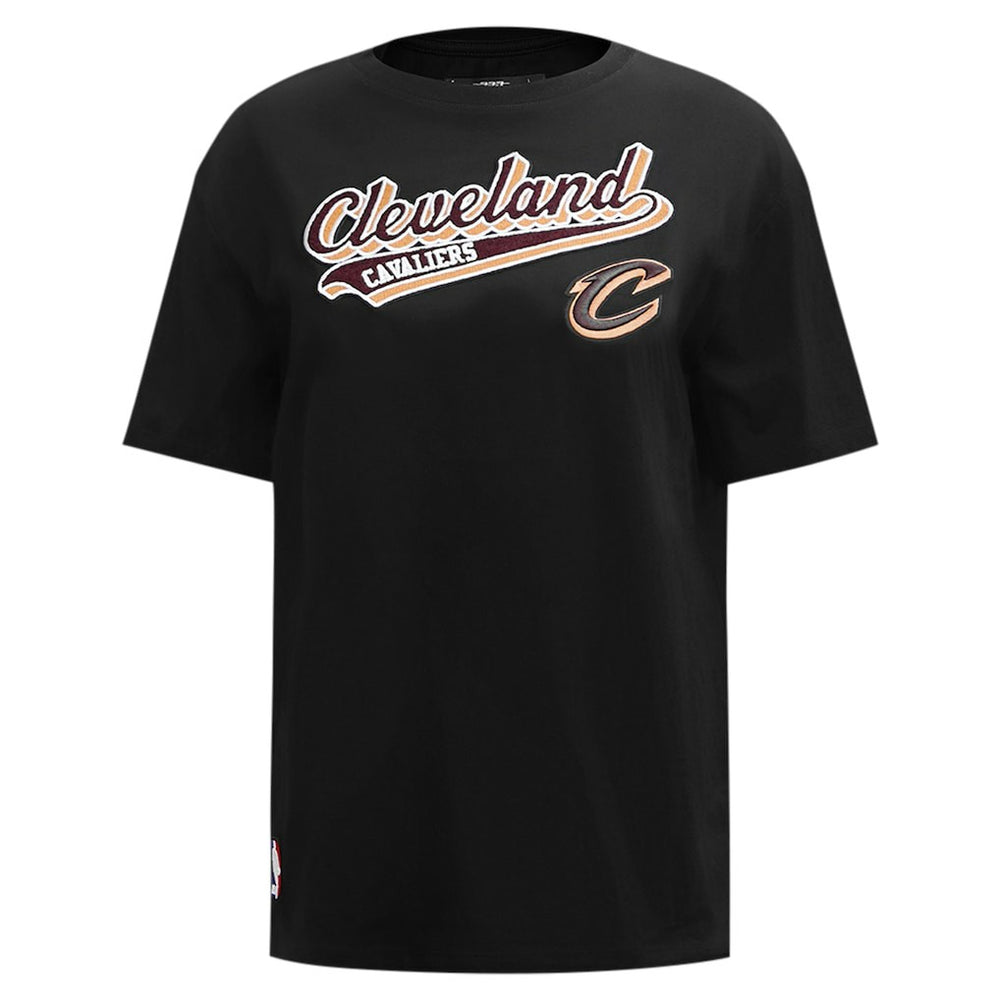 NBA - Cleveland Cavaliers Pro Standard Women's Script Boyfriend T-Shirt - Black