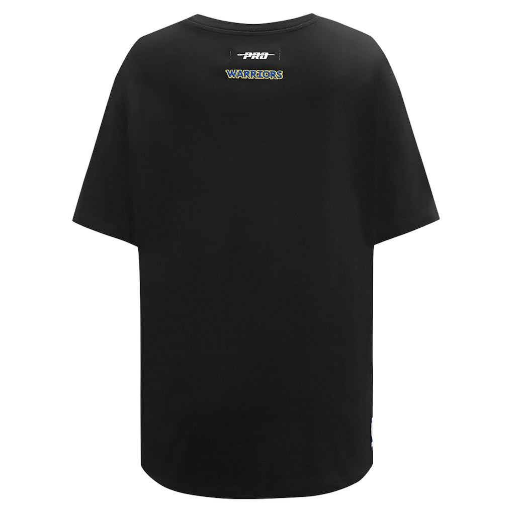 NBA - Golden State Warriors Pro Standard Women's Script Boyfriend T-Shirt - Black
