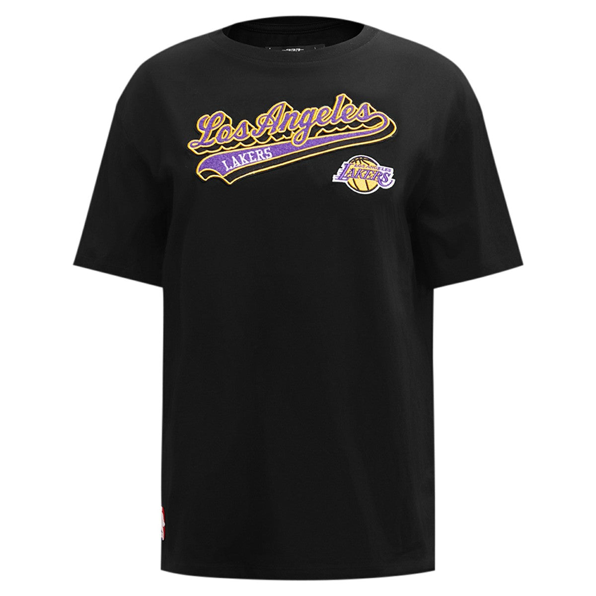 NBA - Los Angeles Lakers Pro Standard Women's Script Boyfriend T-Shirt - Black