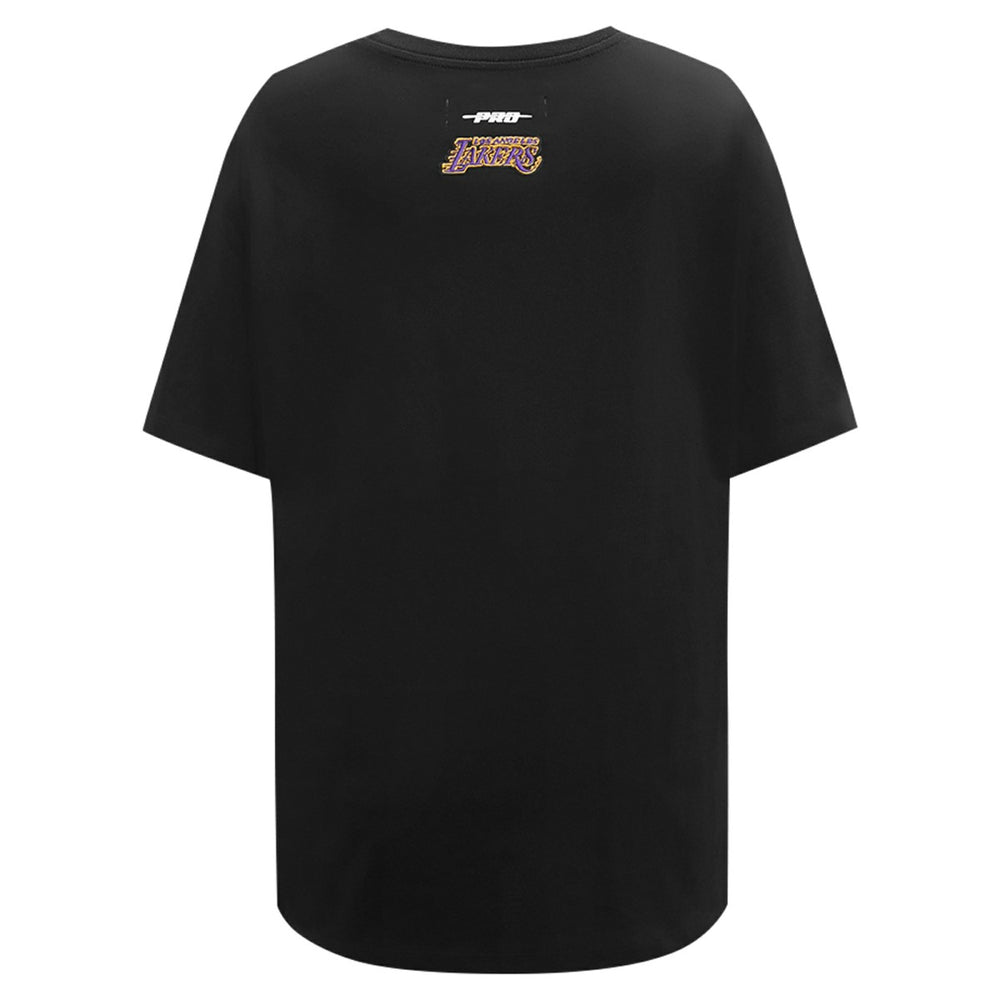 NBA - Los Angeles Lakers Pro Standard Women's Script Boyfriend T-Shirt - Black