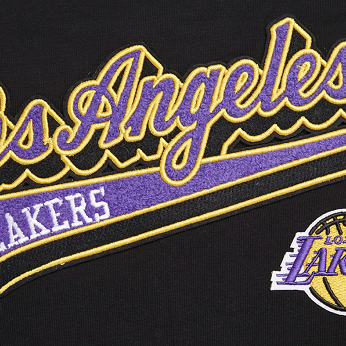 NBA - Los Angeles Lakers Pro Standard Women's Script Boyfriend T-Shirt - Black