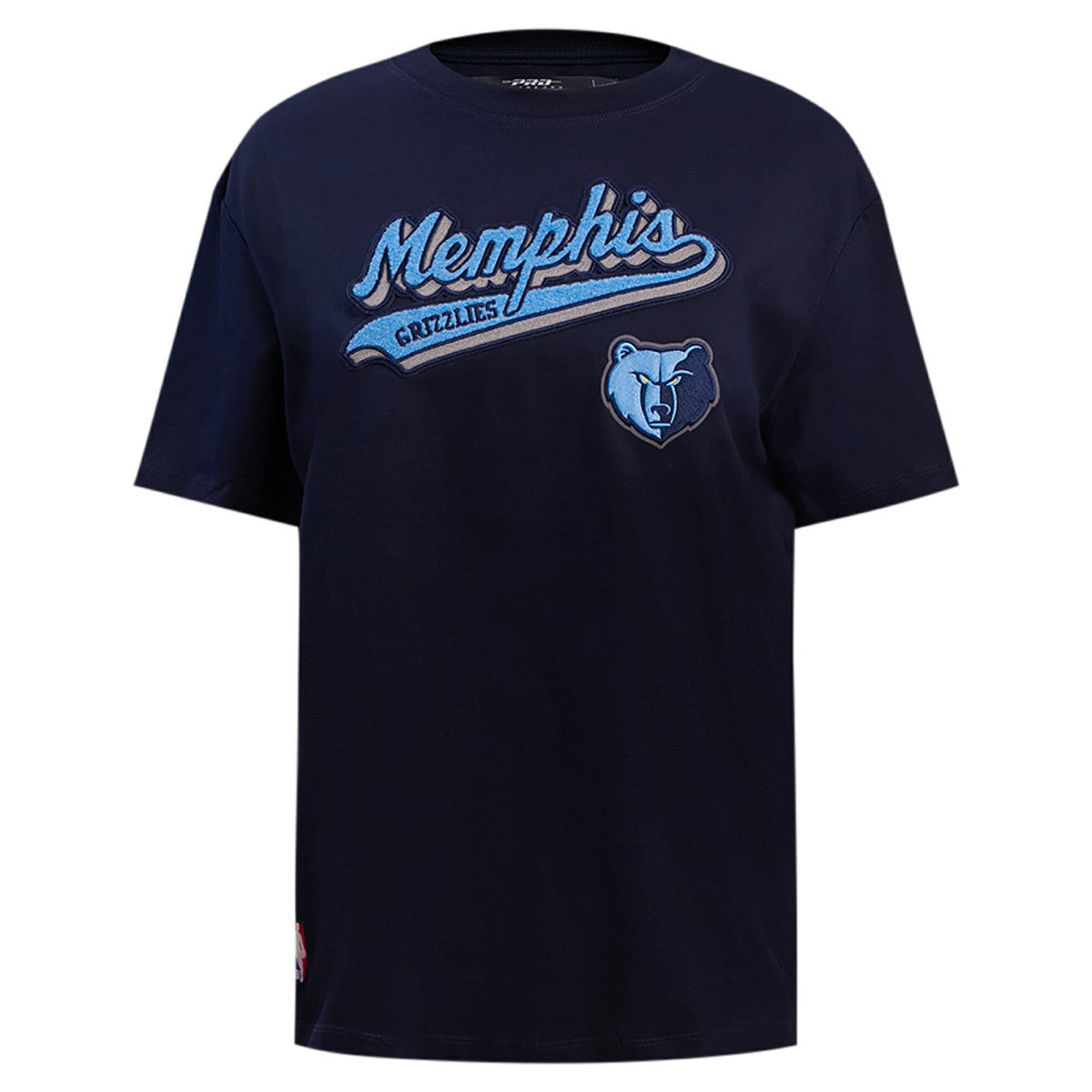 NBA - Memphis Grizzlies Pro Standard Women's Script Boyfriend T-Shirt - Navy