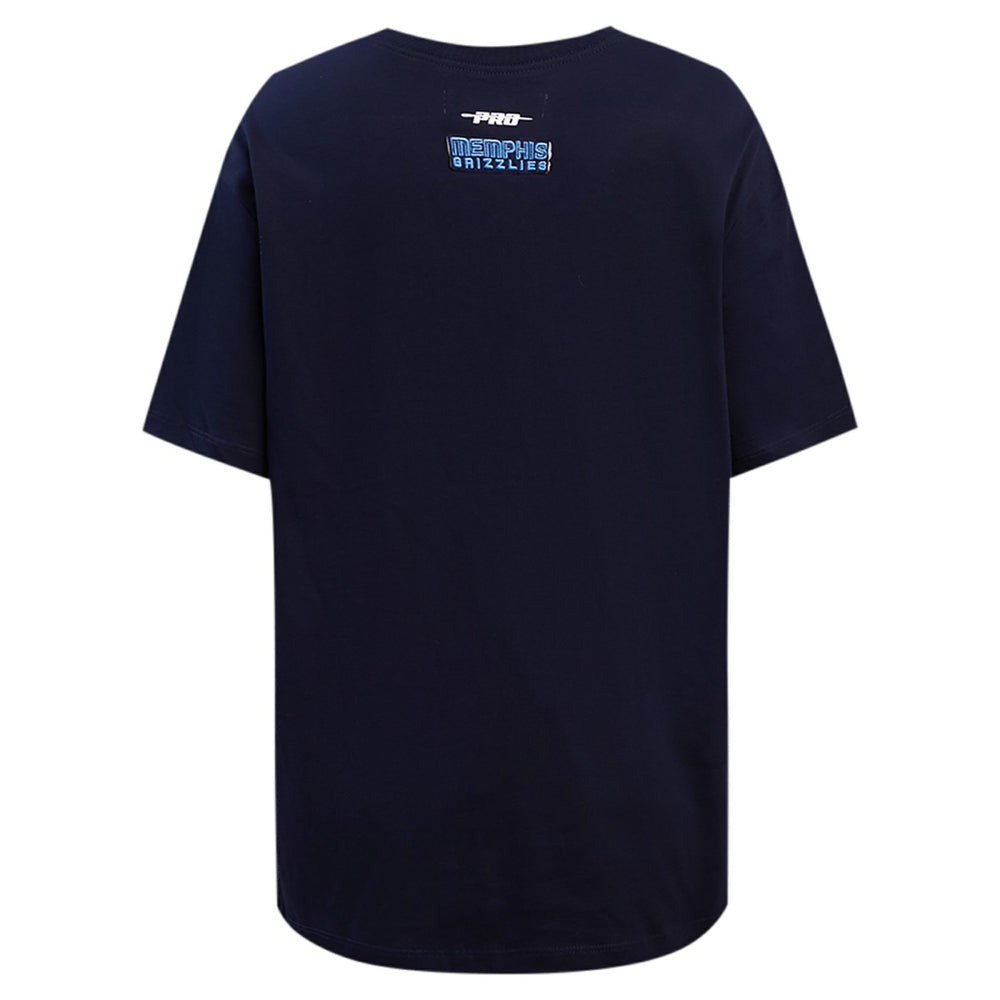 NBA - Memphis Grizzlies Pro Standard Women's Script Boyfriend T-Shirt - Navy