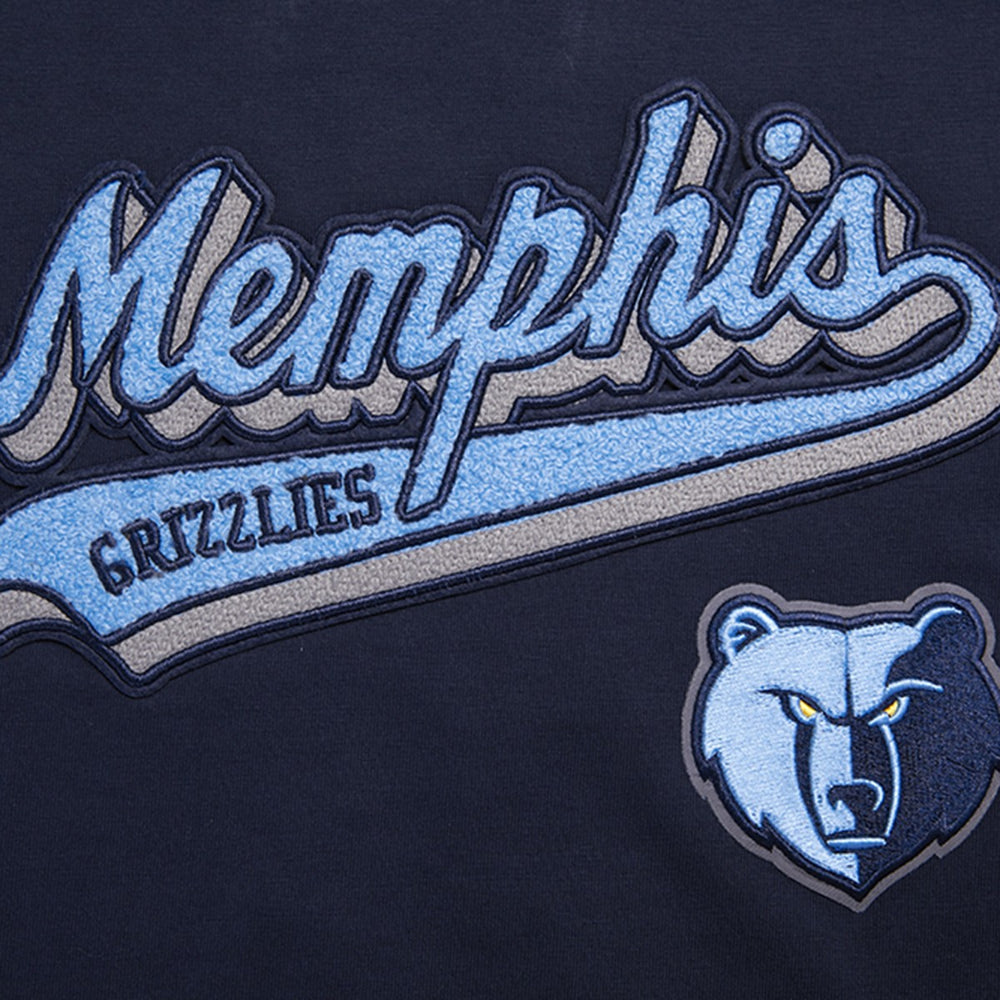 NBA - Memphis Grizzlies Pro Standard Women's Script Boyfriend T-Shirt - Navy