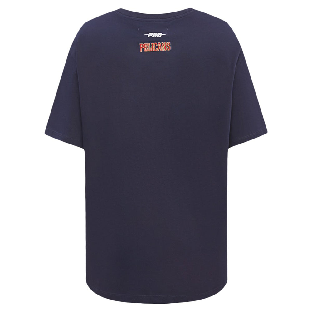 NBA - New Orleans Pelicans Pro Standard Women's Script Boyfriend T-Shirt - Navy