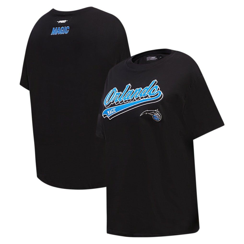 NBA - Orlando Magic Pro Standard Women's Script Boyfriend T-Shirt - Black