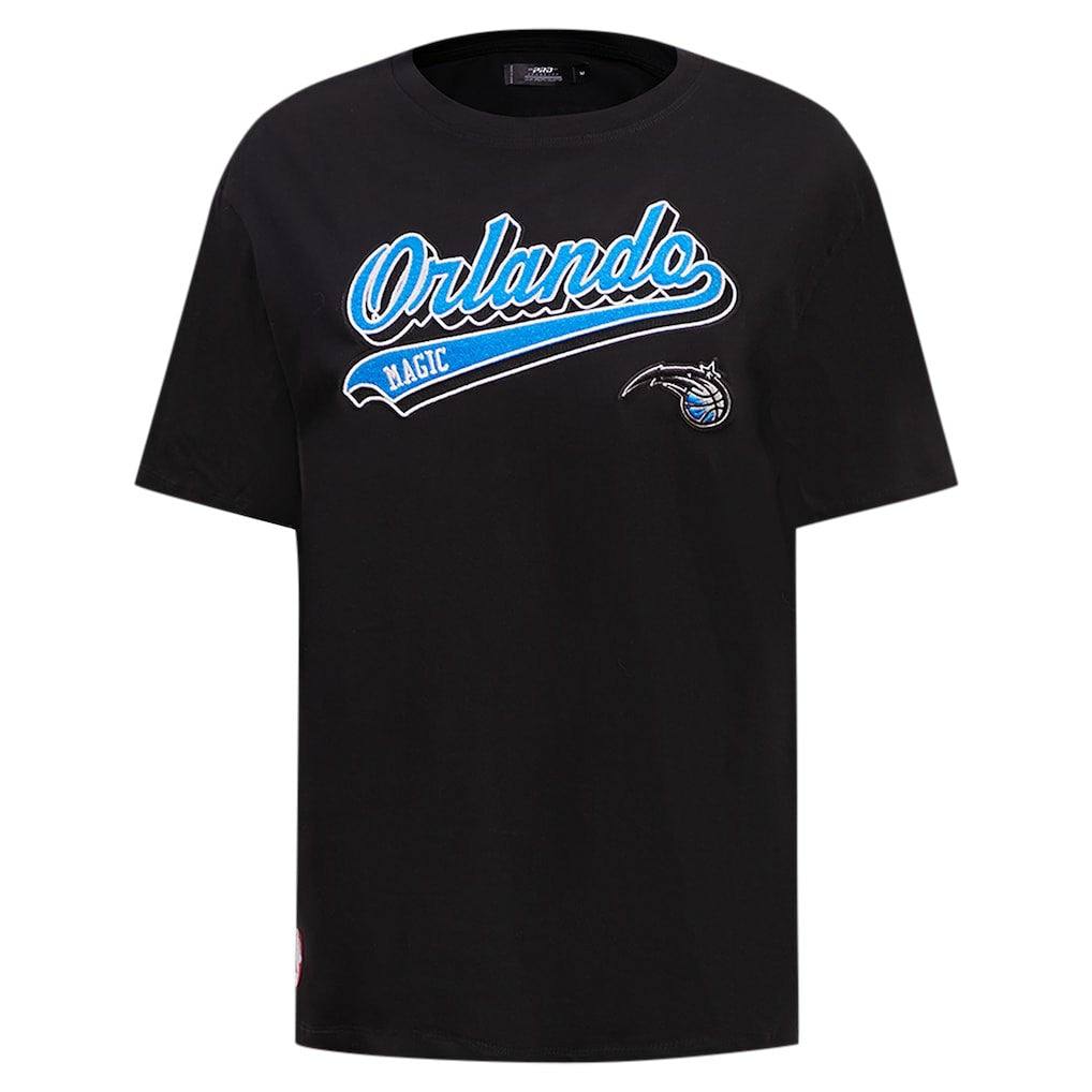 NBA - Orlando Magic Pro Standard Women's Script Boyfriend T-Shirt - Black