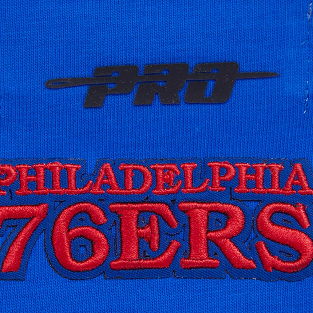 NBA - Philadelphia 76ers Pro Standard Women's Script Boyfriend T-Shirt - Royal