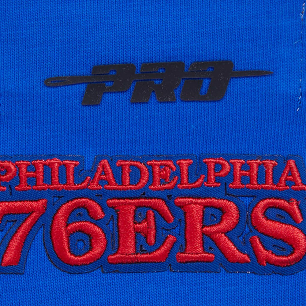 NBA - Philadelphia 76ers Pro Standard Women's Script Boyfriend T-Shirt - Royal