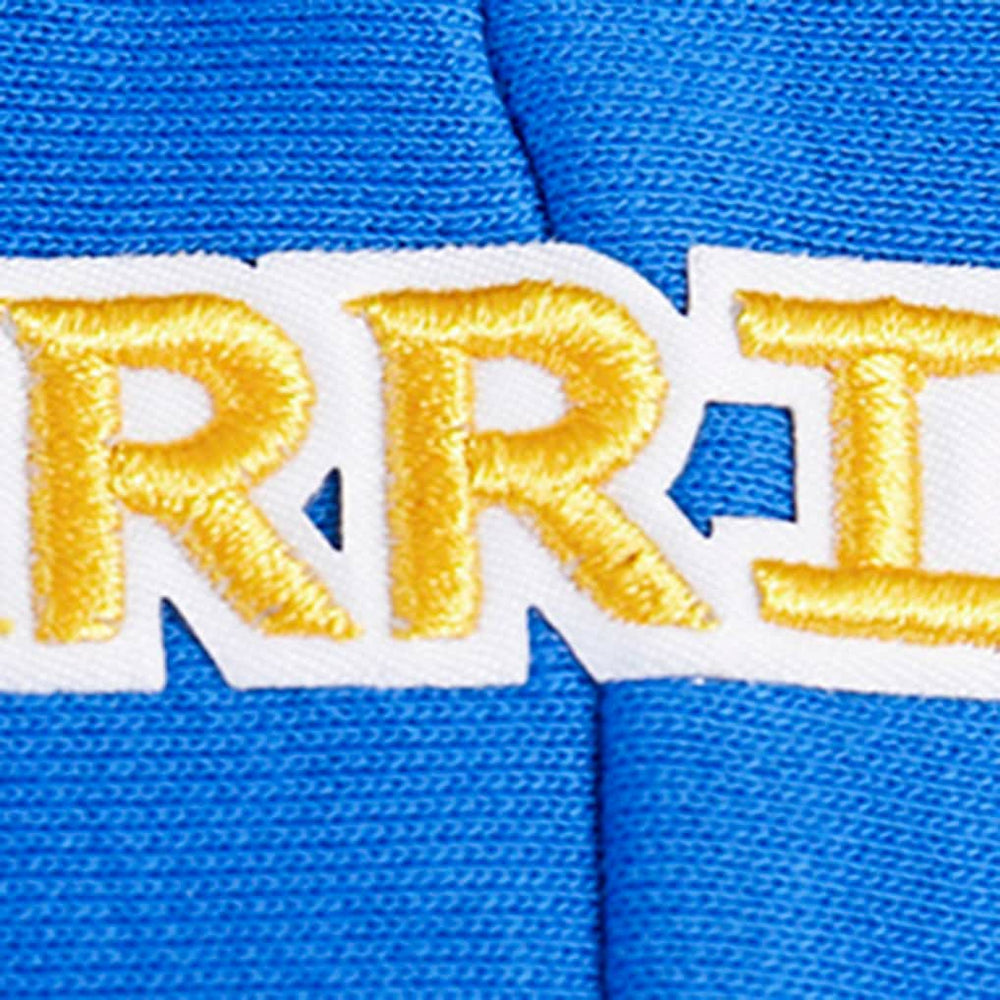 NBA - Golden State Warriors Pro Standard Women's Script Tail Cropped Pullover Hoodie - Royal