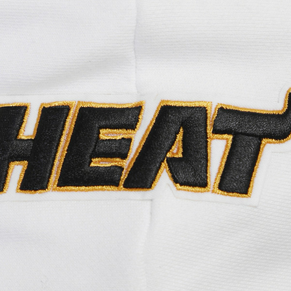 NBA - Miami Heat Pro Standard Women's Script Tail Cropped Pullover Hoodie - White