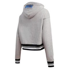 NBA - Orlando Magic Pro Standard Women's Script Tail Cropped Pullover Hoodie - Heather Gray