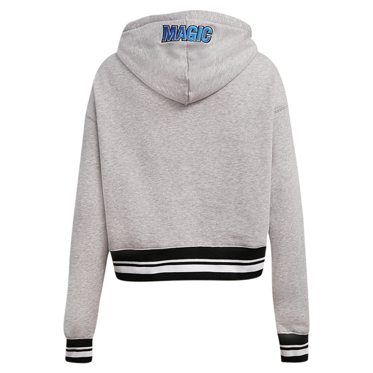 NBA - Orlando Magic Pro Standard Women's Script Tail Cropped Pullover Hoodie - Heather Gray