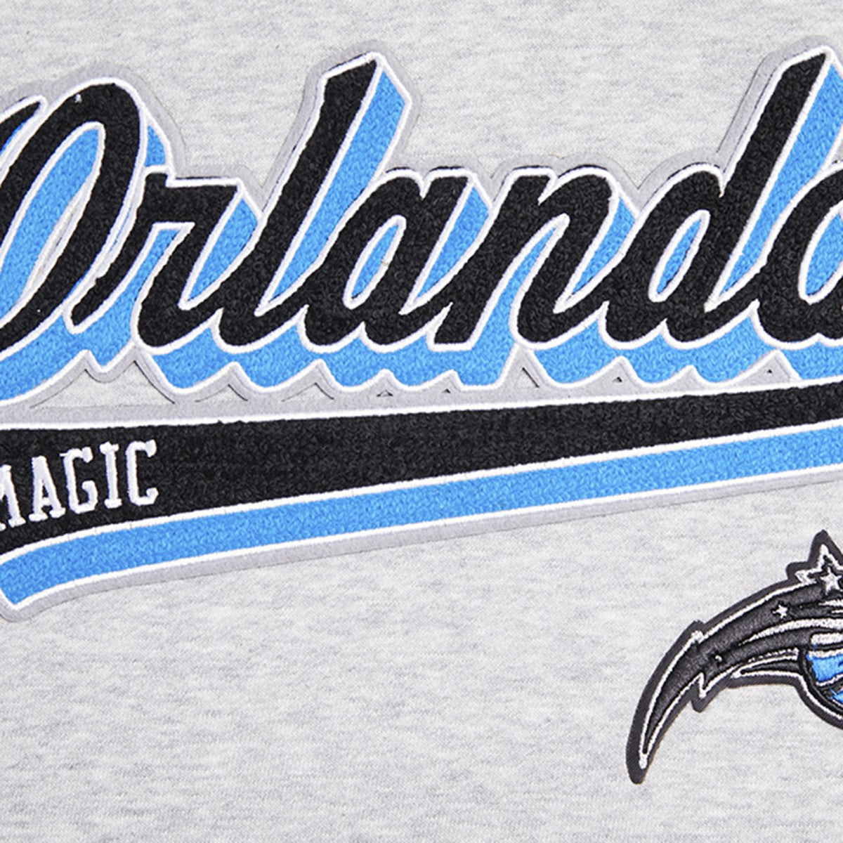 NBA - Orlando Magic Pro Standard Women's Script Tail Cropped Pullover Hoodie - Heather Gray