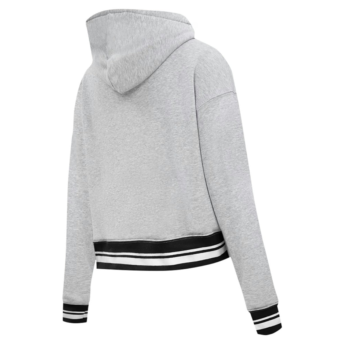 NBA - Phoenix Suns Pro Standard Women's Script Tail Cropped Pullover Hoodie - Heather Gray
