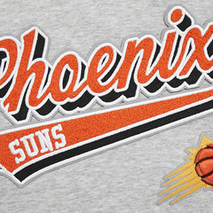 NBA - Phoenix Suns Pro Standard Women's Script Tail Cropped Pullover Hoodie - Heather Gray