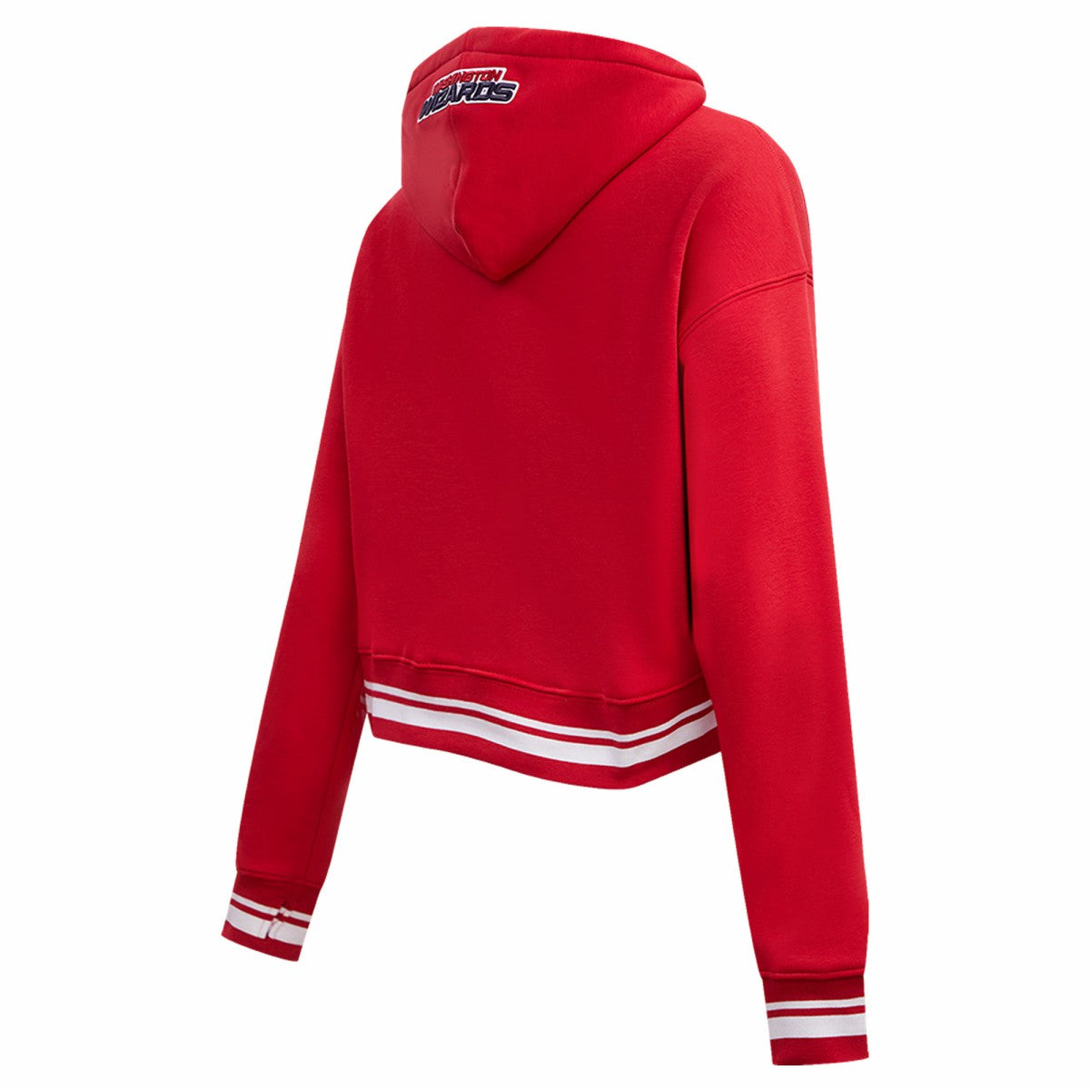 NBA - Washington Wizards Pro Standard Women's Script Tail Cropped Pullover Hoodie - Red
