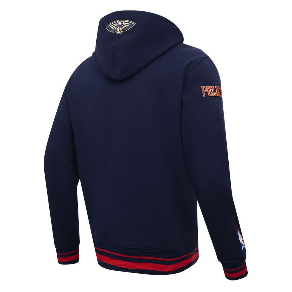 NBA - New Orleans Pelicans Pro Standard Script Tail Pullover Hoodie - Navy