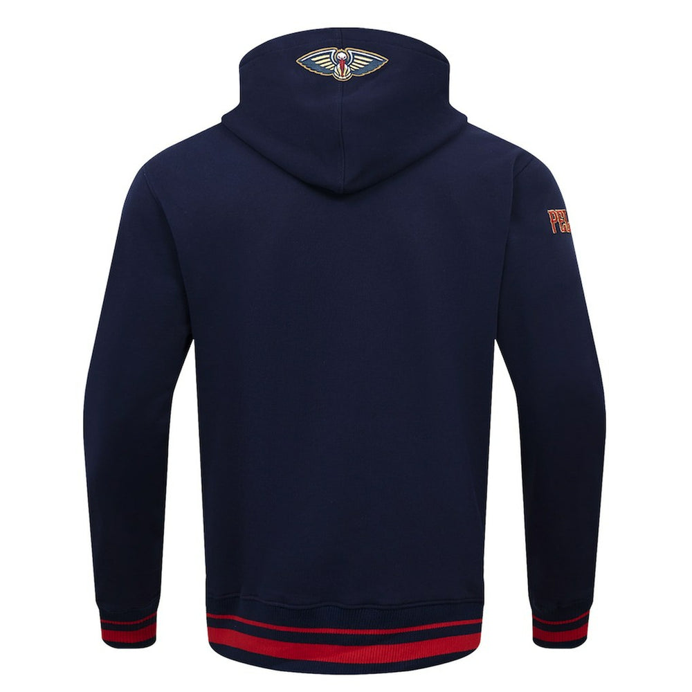 NBA - New Orleans Pelicans Pro Standard Script Tail Pullover Hoodie - Navy