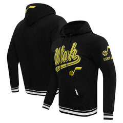 NBA - Utah Jazz Pro Standard Script Tail Pullover Hoodie - Black