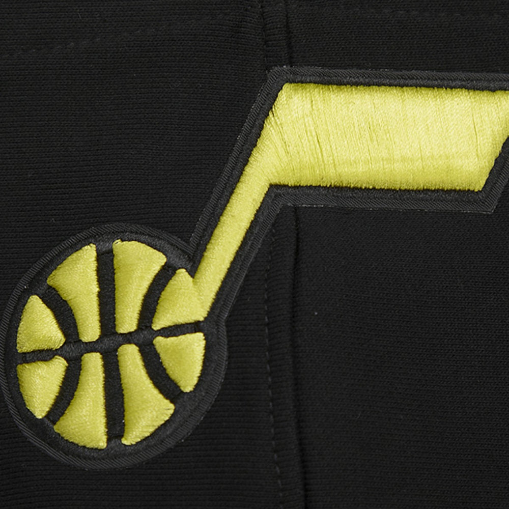 NBA - Utah Jazz Pro Standard Script Tail Pullover Hoodie - Black