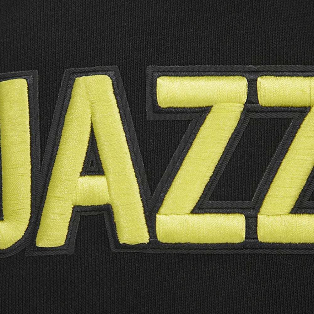NBA - Utah Jazz Pro Standard Script Tail Pullover Hoodie - Black