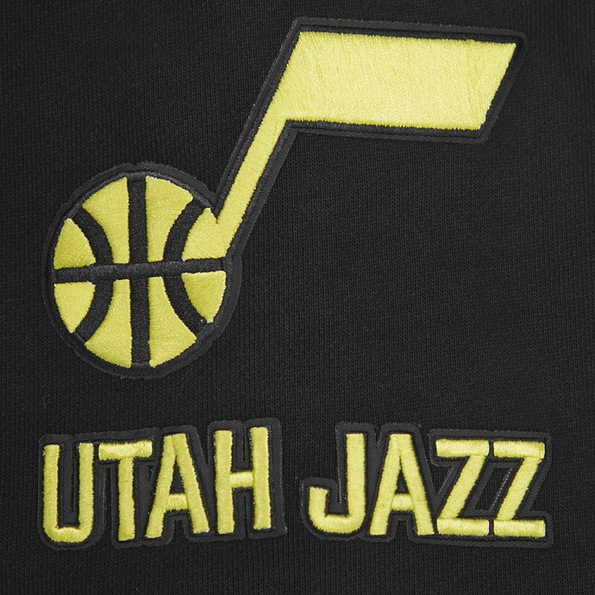 NBA - Utah Jazz Pro Standard Script Tail Pullover Hoodie - Black