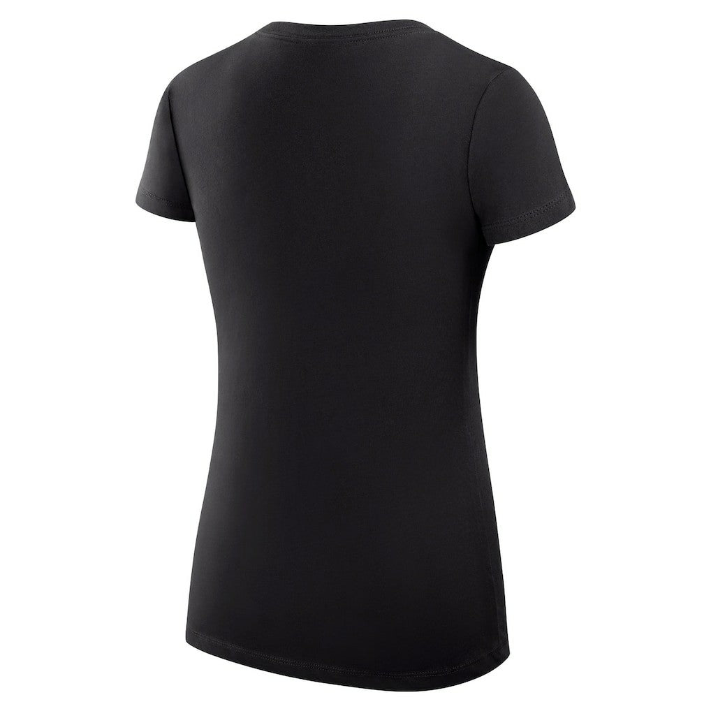 NBA - Cleveland Cavaliers G-III 4Her by Carl Banks Women's Super-Slim Fit Lightweight Filigree Logo V-Neck T-Shirt - Black