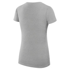 NBA - Golden State Warriors G-III 4Her by Carl Banks Women's Super-Slim Fit Lightweight Filigree Logo V-Neck T-Shirt - Heather Gray