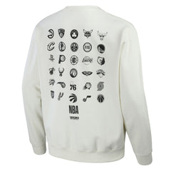 NBA - NBA x Staple All Teams Birds of a Feather Crew Sweatshirt - Cream