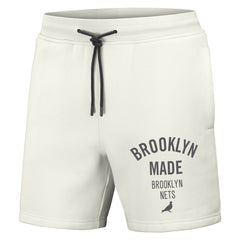 NBA - Brooklyn Nets NBA x Staple Heavyweight Fleece Shorts - Cream