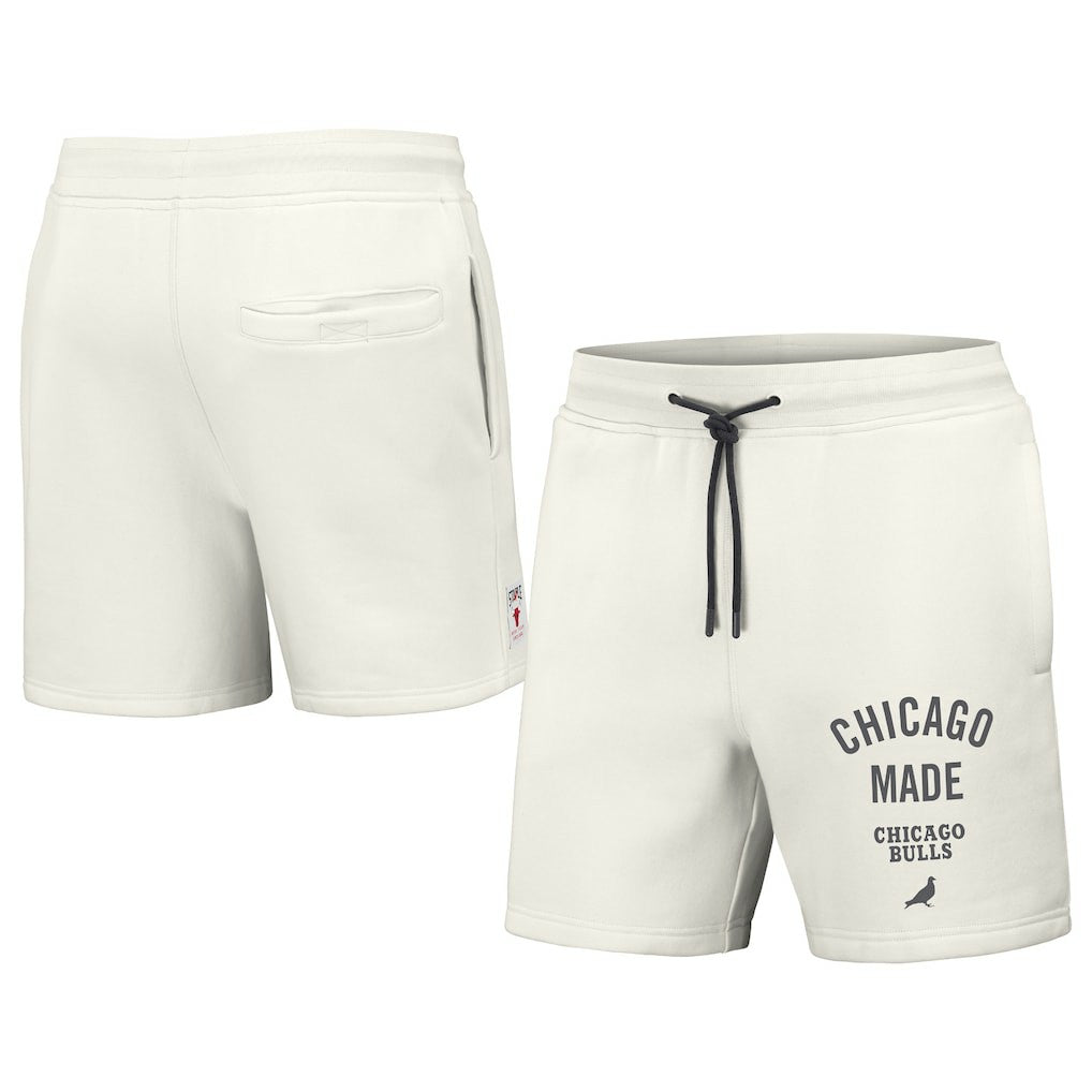 NBA - Chicago Bulls NBA x Staple Heavyweight Fleece Shorts - Cream