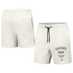 NBA - Chicago Bulls NBA x Staple Heavyweight Fleece Shorts - Cream