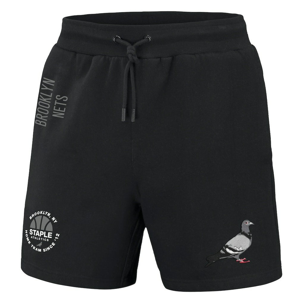 NBA - Brooklyn Nets NBA x Staple Home Team Shorts - Black