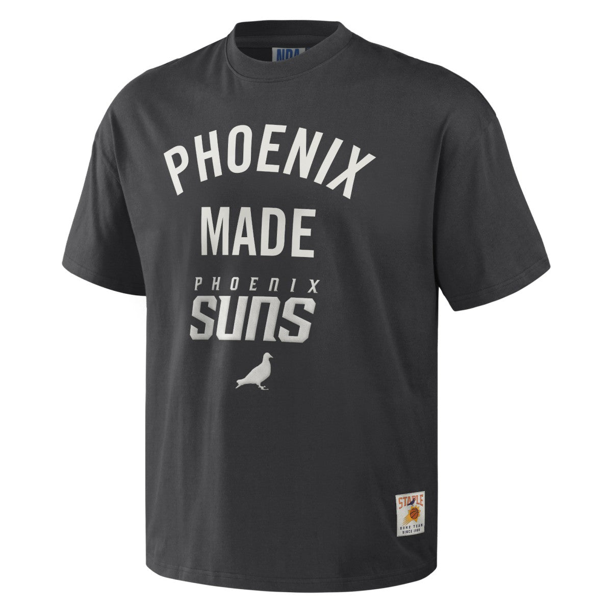 NBA - Phoenix Suns NBA x Staple Heavyweight Oversized T-Shirt - Anthracite