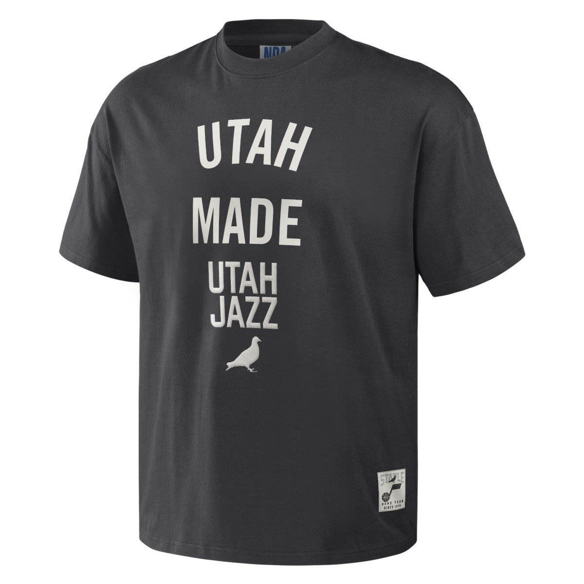 NBA - Utah Jazz NBA x Staple Heavyweight Oversized T-Shirt - Anthracite