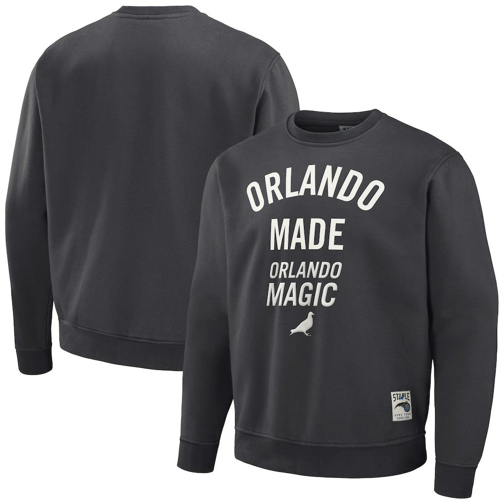 NBA - Orlando Magic NBA x Staple Plush Pullover Sweatshirt - Anthracite