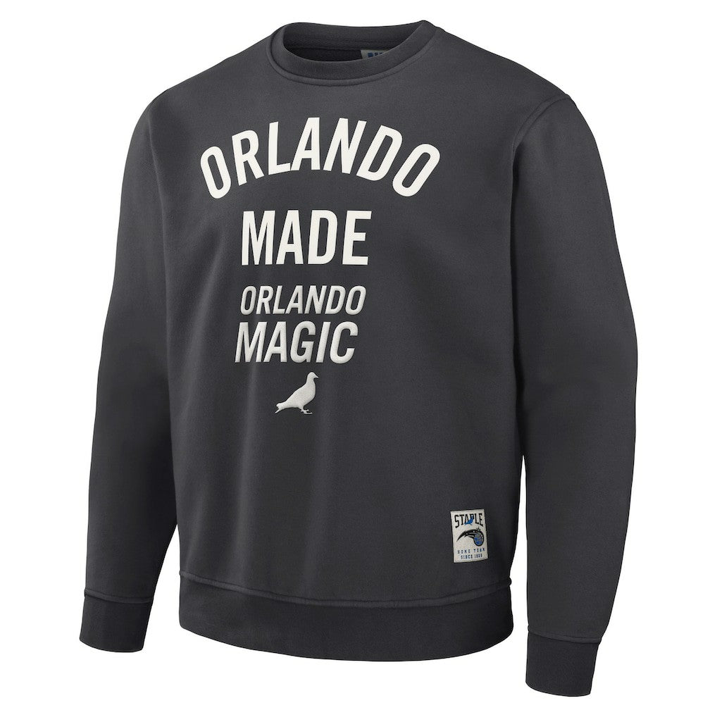 NBA - Orlando Magic NBA x Staple Plush Pullover Sweatshirt - Anthracite