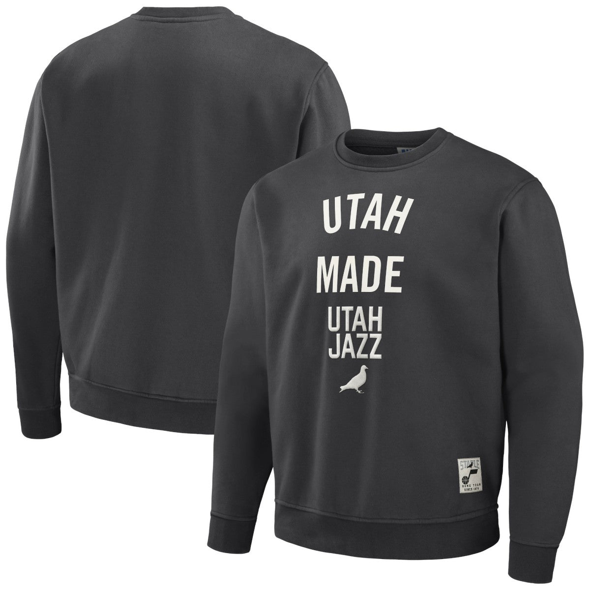NBA - Utah Jazz NBA x Staple Plush Pullover Sweatshirt - Anthracite