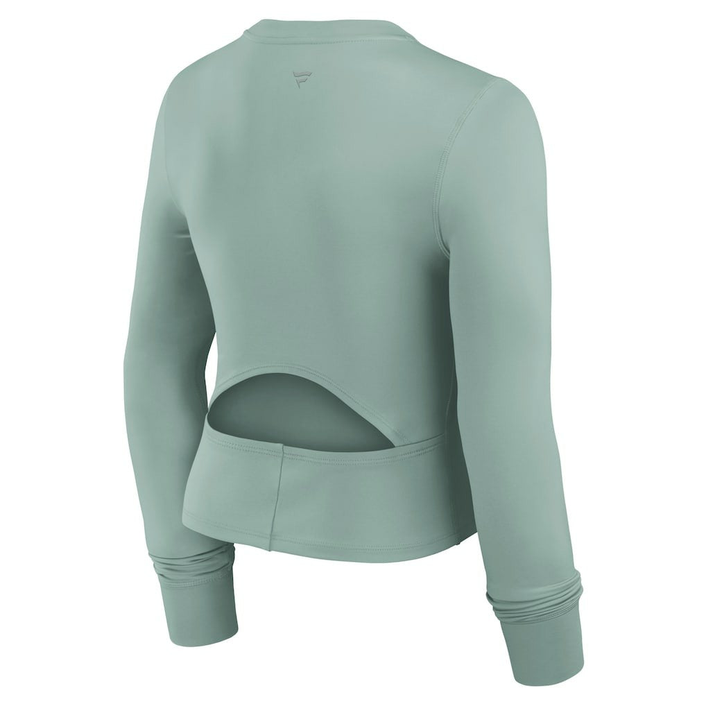 Dallas Cowboys Women's Studio Fitted Long Sleeve Gym Top Green - Fanatics