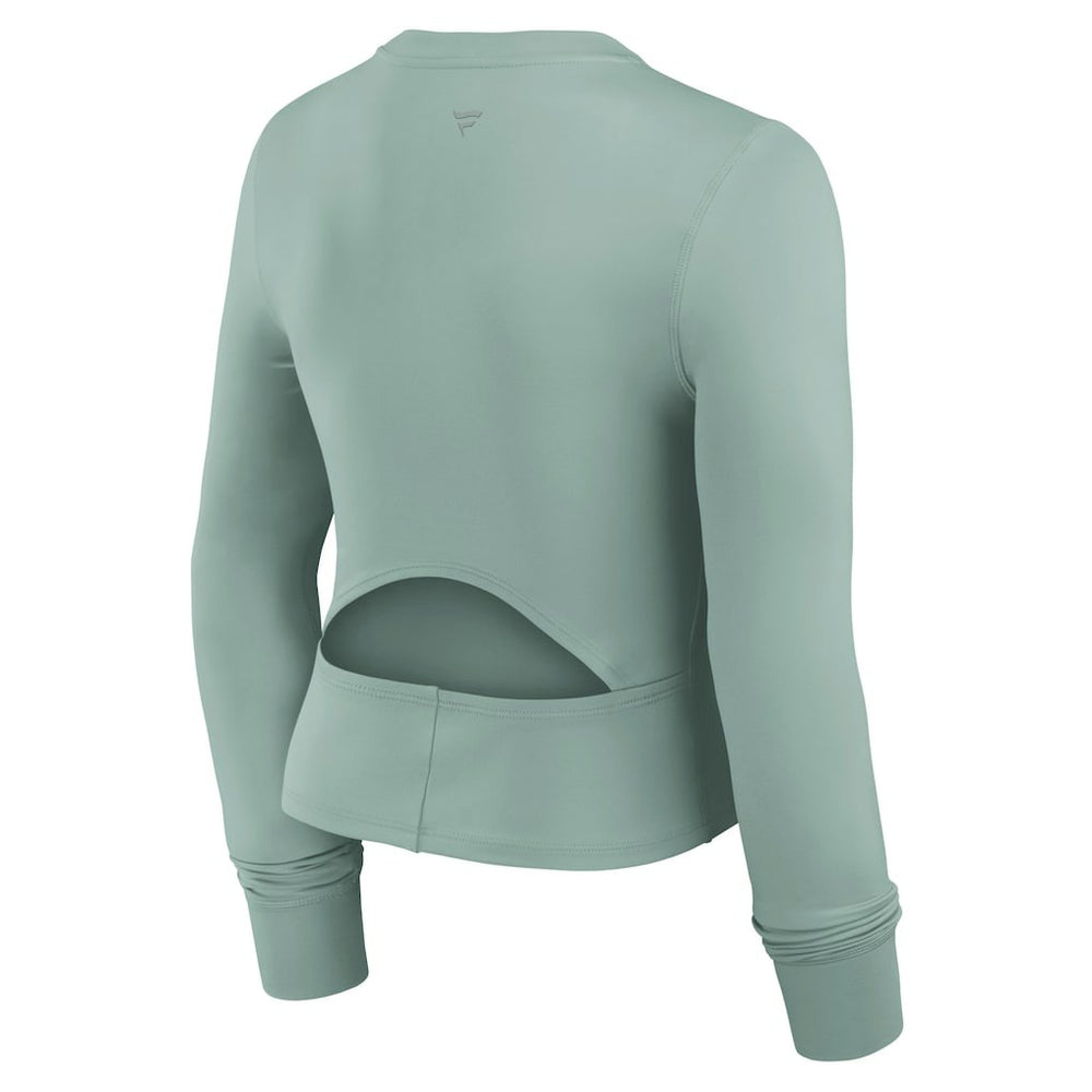 Dallas Cowboys Women's Studio Fitted Long Sleeve Gym Top Green - Fanatics
