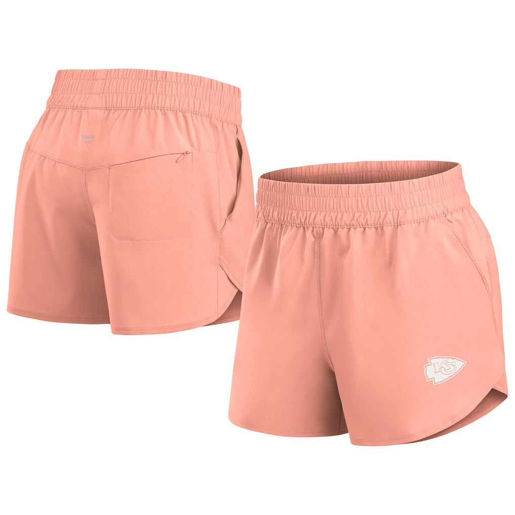 Kansas City Chiefs Women's Front Office Woven Shorts Coral - Fanatics